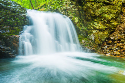 Waterfall in Forest Photograph Print 100% Australian Made