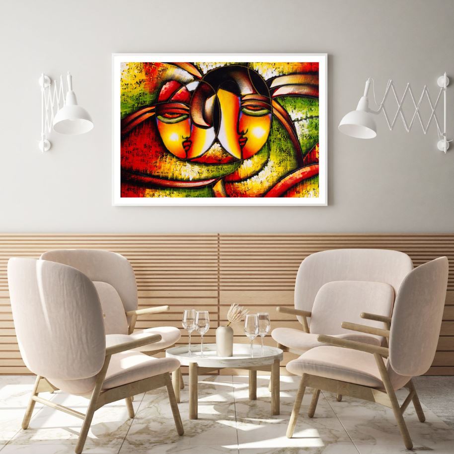 Faces Abstract Painting Home Decor Premium Quality Poster Print Choose Your Sizes