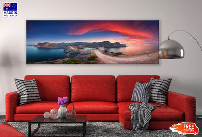 Panoramic Canvas Island on Sea View High Quality 100% Australian Made Wall Canvas Print Ready to Hang