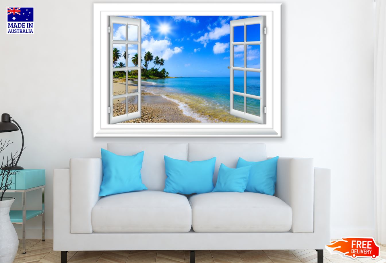Sea Window Scenery Photograph Print 100% Australian Made