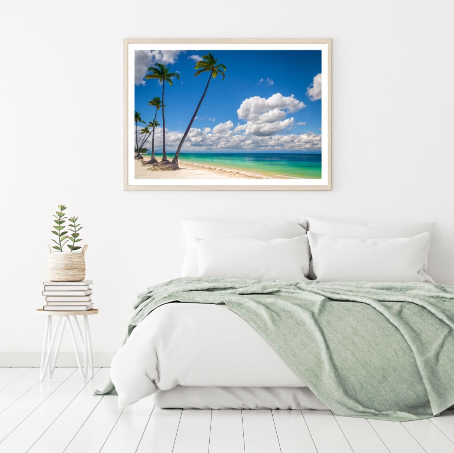 Palm Trees Near Sea Photograph Home Decor Premium Quality Poster Print Choose Your Sizes