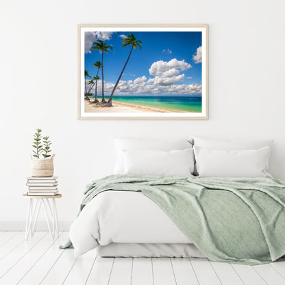 Palm Trees Near Sea Photograph Home Decor Premium Quality Poster Print Choose Your Sizes