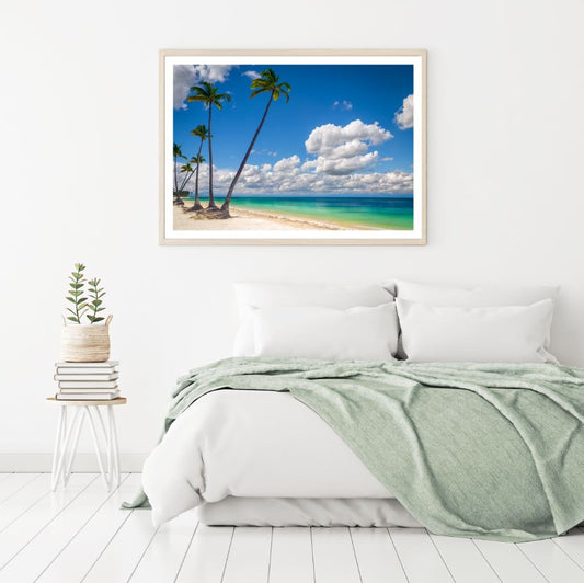 Palm Trees Near Sea Photograph Home Decor Premium Quality Poster Print Choose Your Sizes