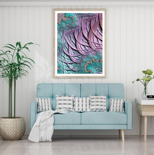 Colorful Abstract Fractal Design Home Decor Premium Quality Poster Print Choose Your Sizes
