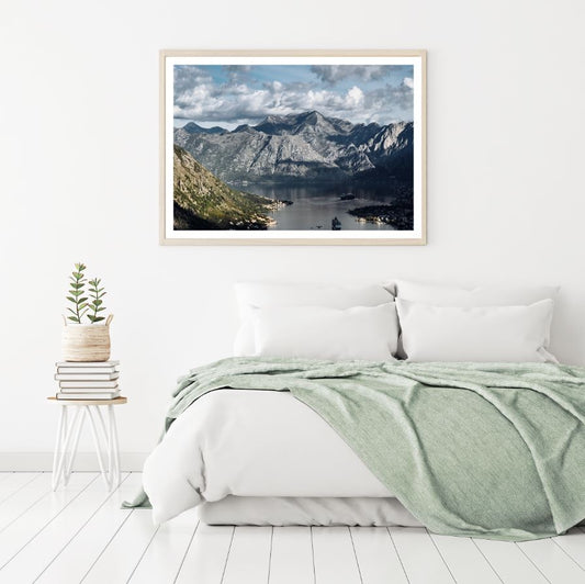 River & Mountain Scenery View Home Decor Premium Quality Poster Print Choose Your Sizes
