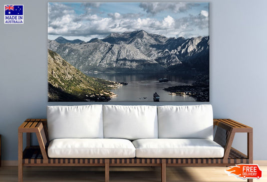 River & Mountain Scenery View Print 100% Australian Made