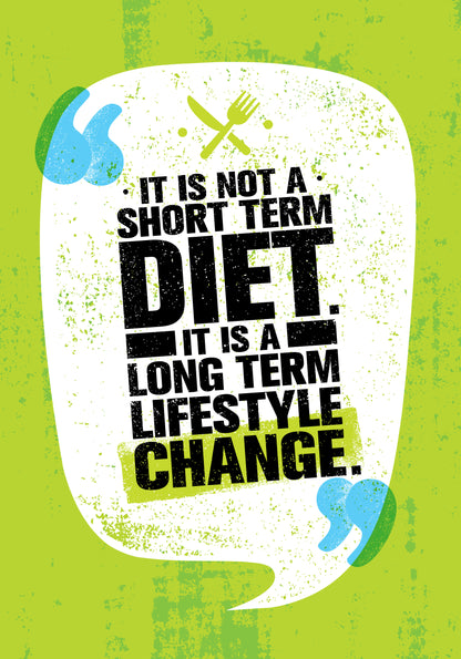 Diet Quote Kitchen & Restaurant Print 100% Australian Made