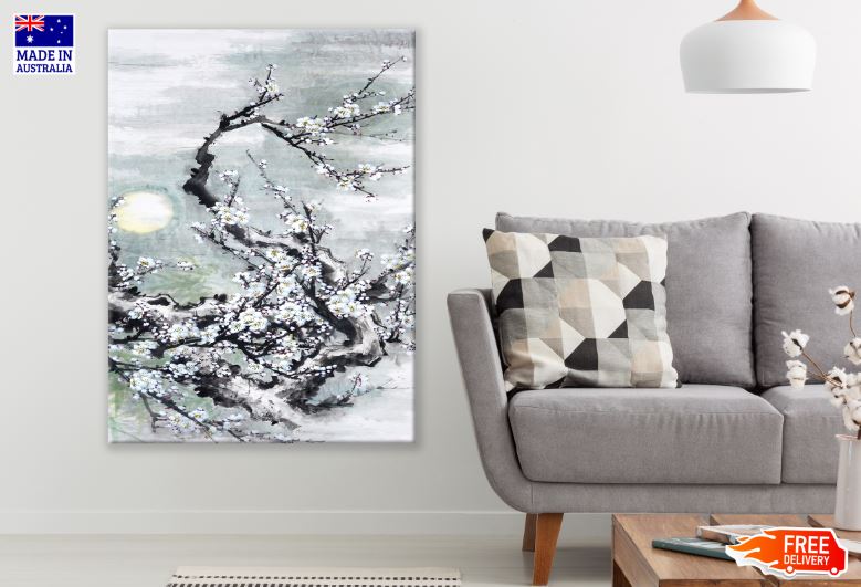 Flower Tree Branch Watercolor Painting Print 100% Australian Made