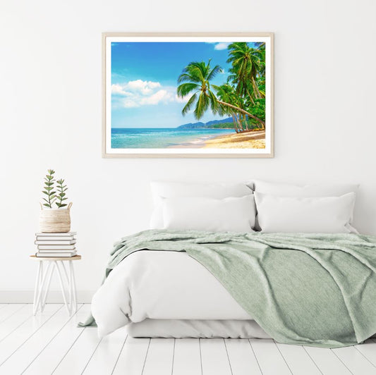 Plam Trees Near Sea Scenery View Home Decor Premium Quality Poster Print Choose Your Sizes