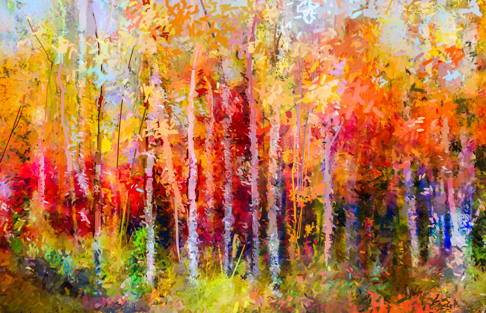 Colourful Forest Painting Print 100% Australian Made