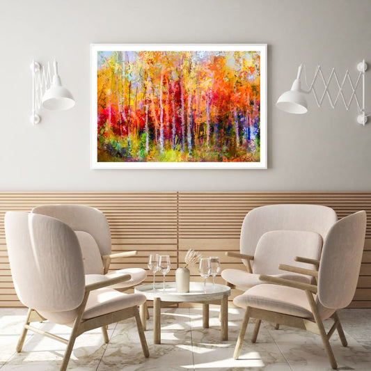 Colorful Forest Oil Painting Home Decor Premium Quality Poster Print Choose Your Sizes