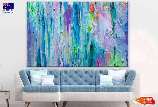 Colorful Abstract Painting Design Print 100% Australian Made
