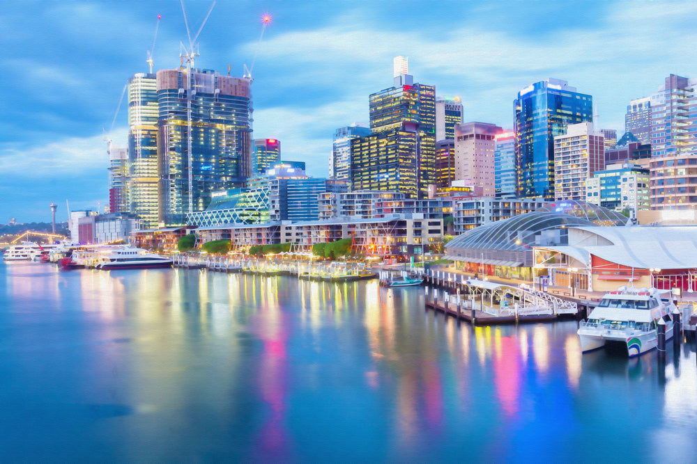 Harbour Evening View Photograph Print 100% Australian Made