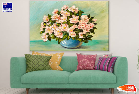 Flowers Vase Oil Painting Print 100% Australian Made