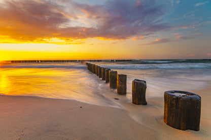 Beach Sunset Photograph Print 100% Australian Made