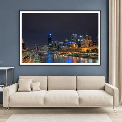 City Night Scenery Photograph Home Decor Premium Quality Poster Print Choose Your Sizes