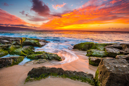 Beach Sunset Scenery Photograph Print 100% Australian Made