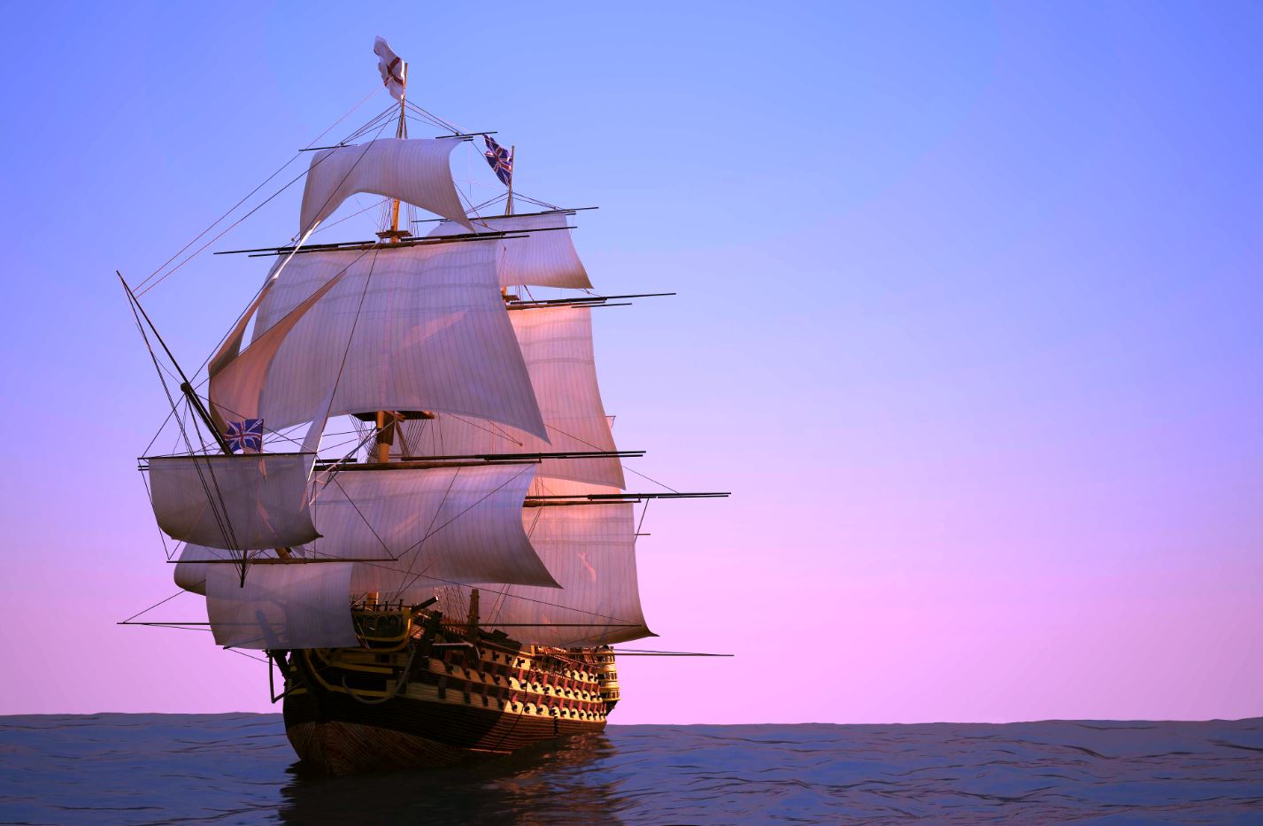 Ship on Sea Sunset Photograph Home Decor Premium Quality Poster Print Choose Your Sizes