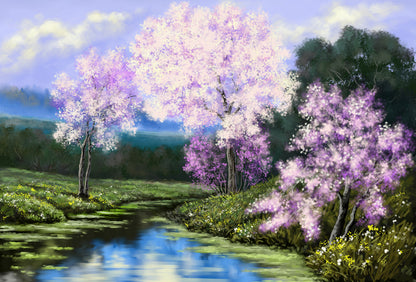 Colorful Nature Scenery Painting Home Decor Premium Quality Poster Print Choose Your Sizes