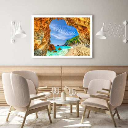 Sea Cave Scenery Photograph Home Decor Premium Quality Poster Print Choose Your Sizes