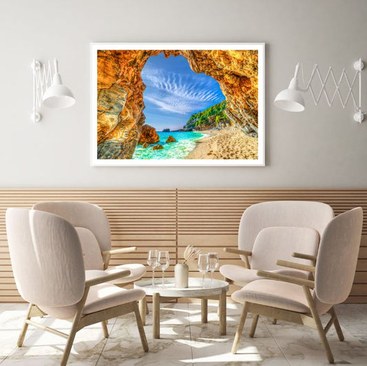 Sea Cave Scenery Photograph Home Decor Premium Quality Poster Print Choose Your Sizes