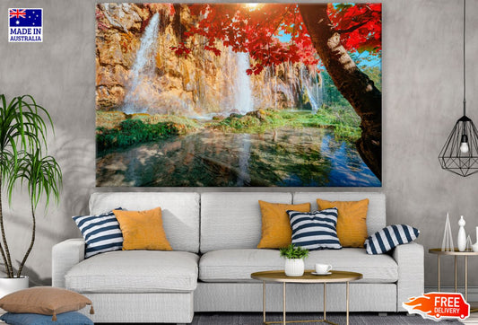 Waterfall Scenery View Photograph Print 100% Australian Made