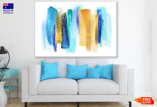 Colorful Brush Strokes Watercolor Painting Print 100% Australian Made