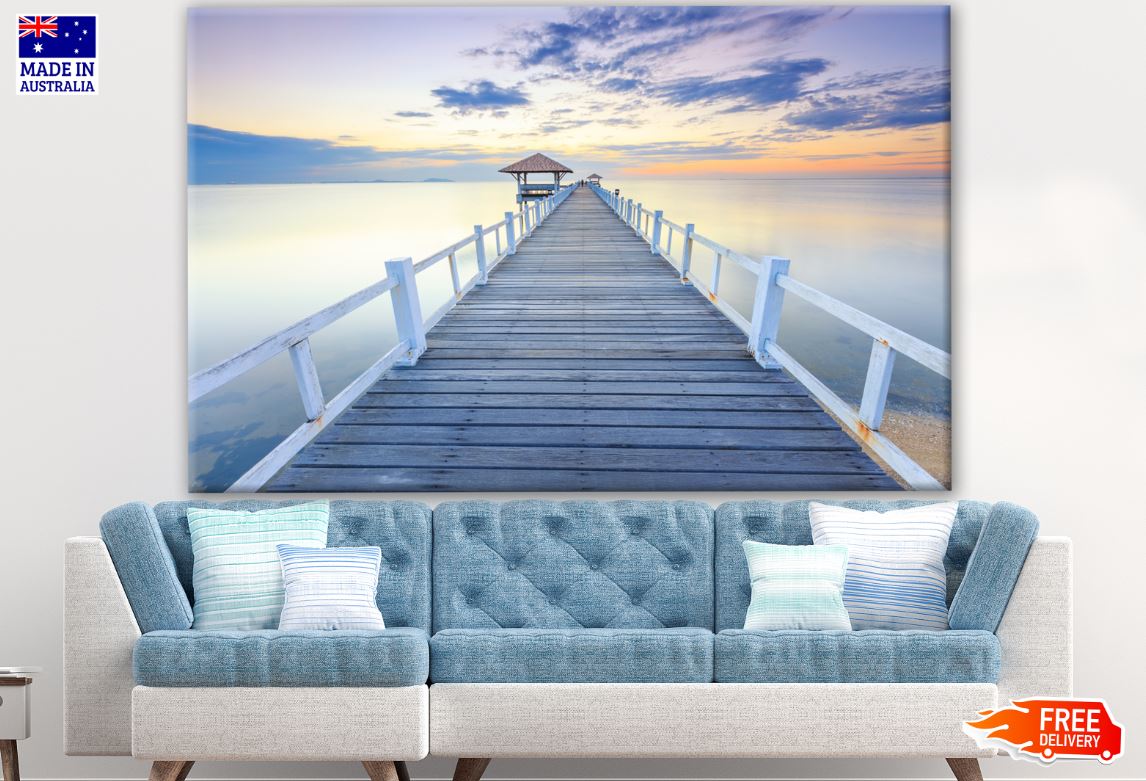 Wooden Pier Over Stunning Lake Photograph Print 100% Australian Made