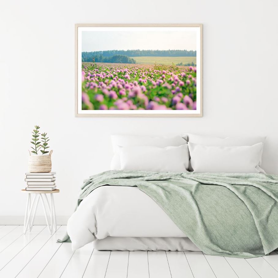 Flower Field Scenery Photograph Home Decor Premium Quality Poster Print Choose Your Sizes