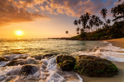 Sea Sunset Scenery Photograph Home Decor Premium Quality Poster Print Choose Your Sizes