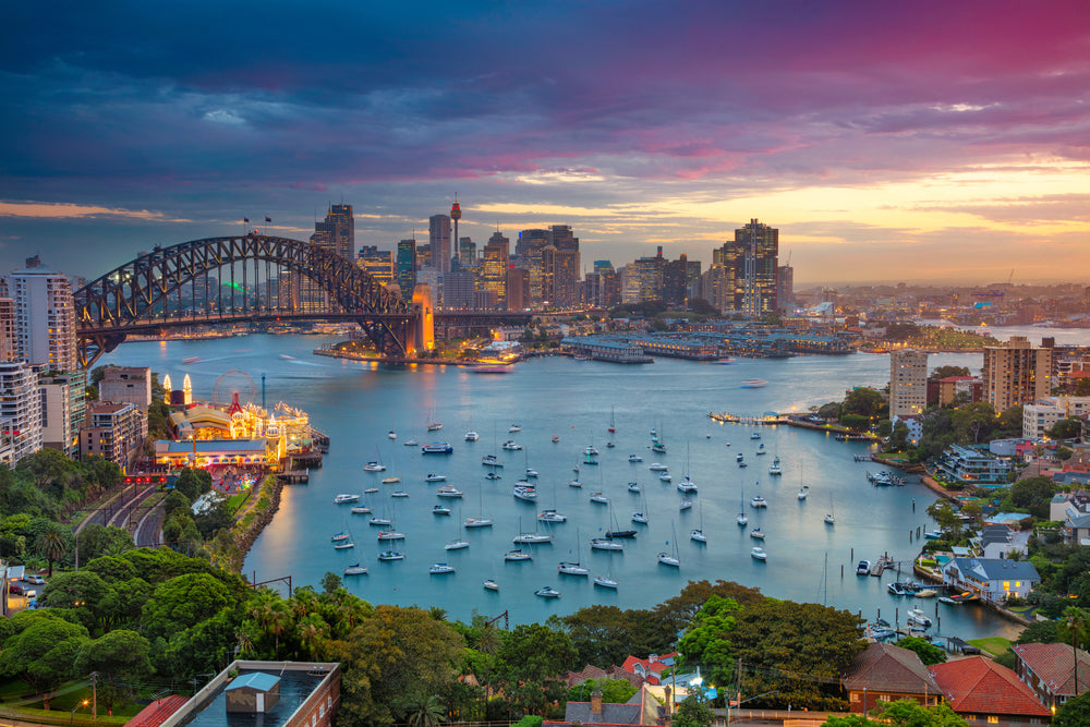 Stunning City Skyline View Photograph Print 100% Australian Made