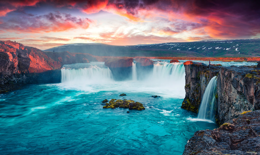 Waterfall Scenery Photograph Home Decor Premium Quality Poster Print Choose Your Sizes