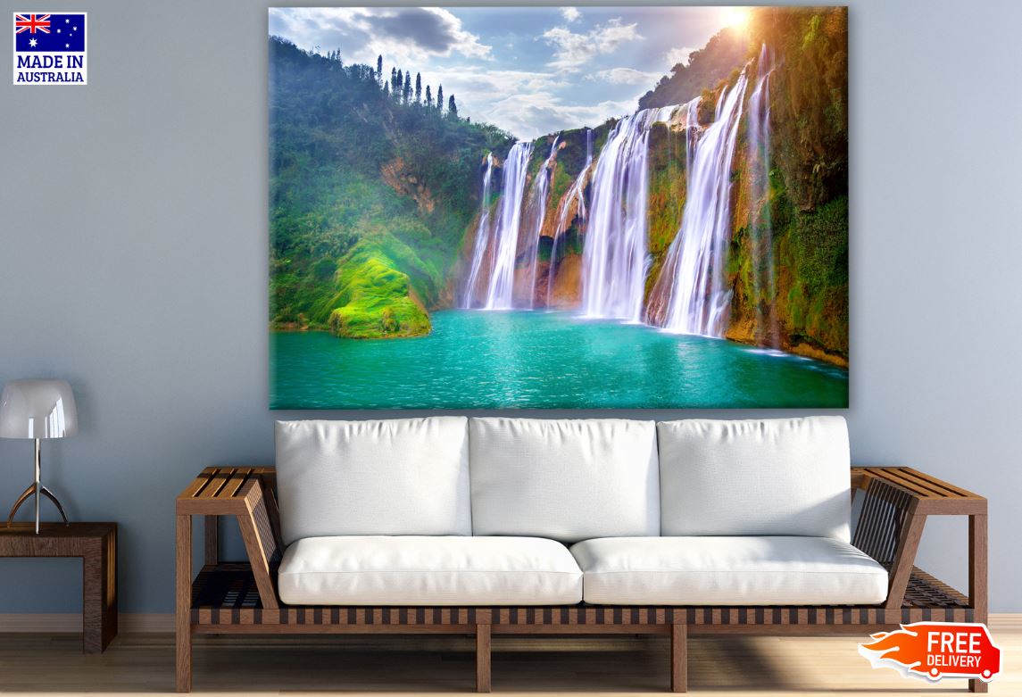 Stunning Waterfall Scenery Photograph Print 100% Australian Made