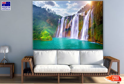 Stunning Waterfall Scenery Photograph Print 100% Australian Made