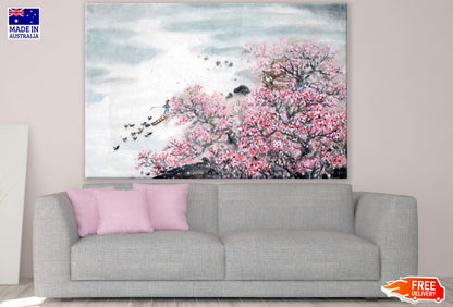 Flower Tree Watercolor Painting Print 100% Australian Made