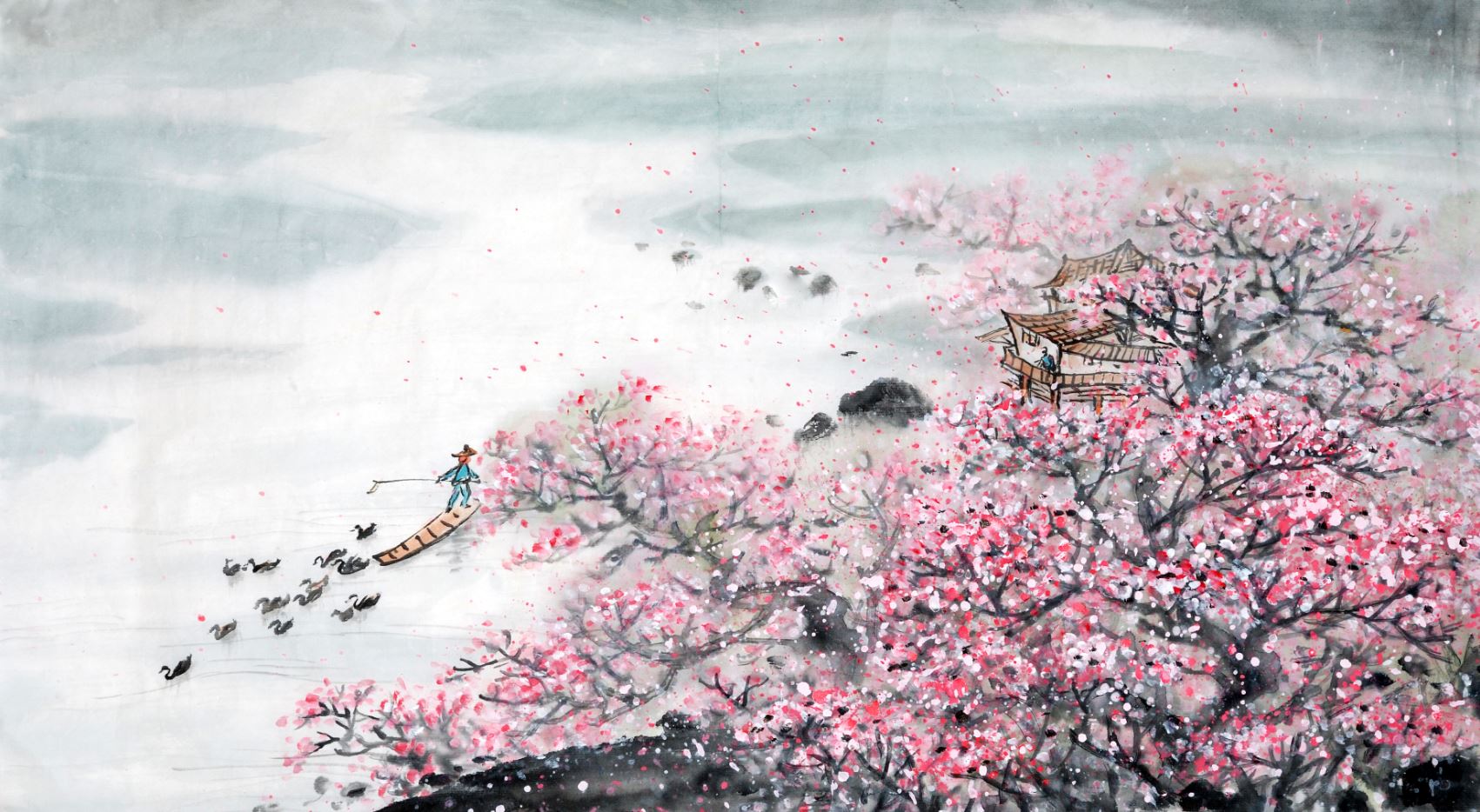 Flower Tree Watercolor Painting Print 100% Australian Made