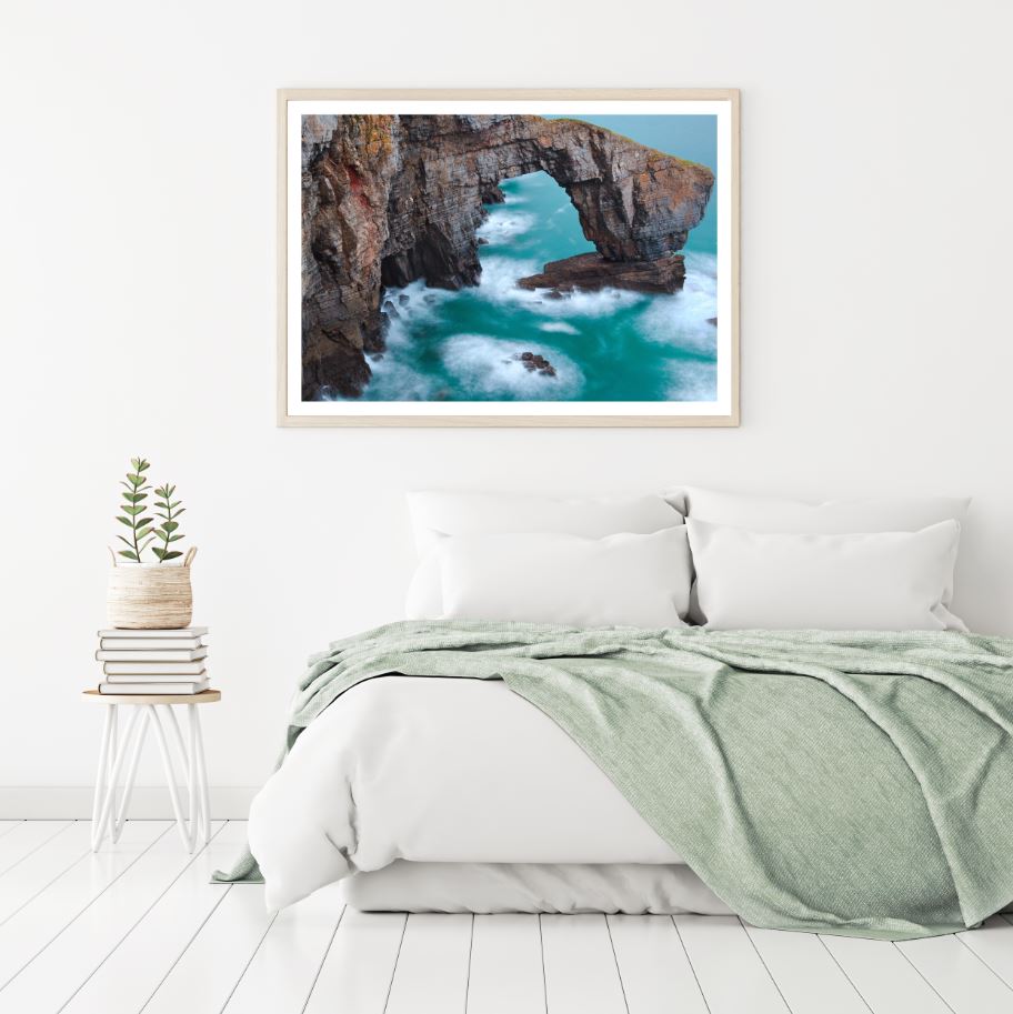 Cliff Near Sea Scenery Photograph Home Decor Premium Quality Poster Print Choose Your Sizes