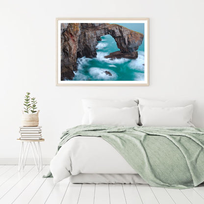 Cliff Near Sea Scenery Photograph Home Decor Premium Quality Poster Print Choose Your Sizes