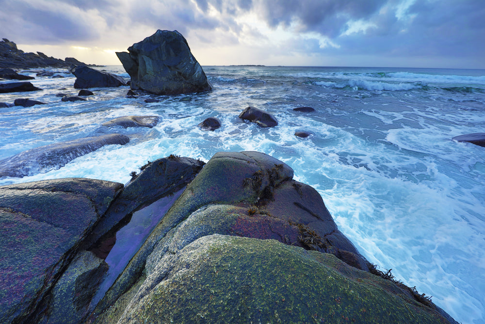 Stunning Beach with Rocks Print 100% Australian Made