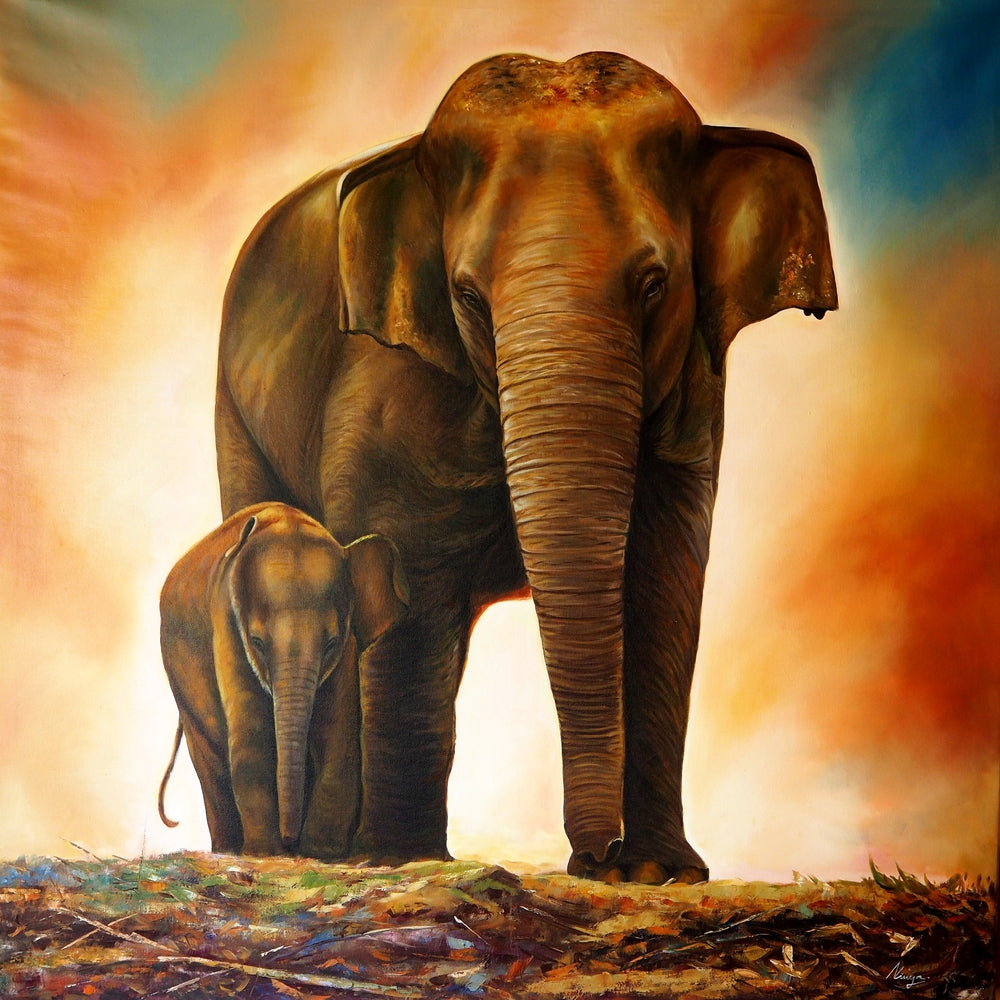 Elephants Stunning Print 100% Australian Made