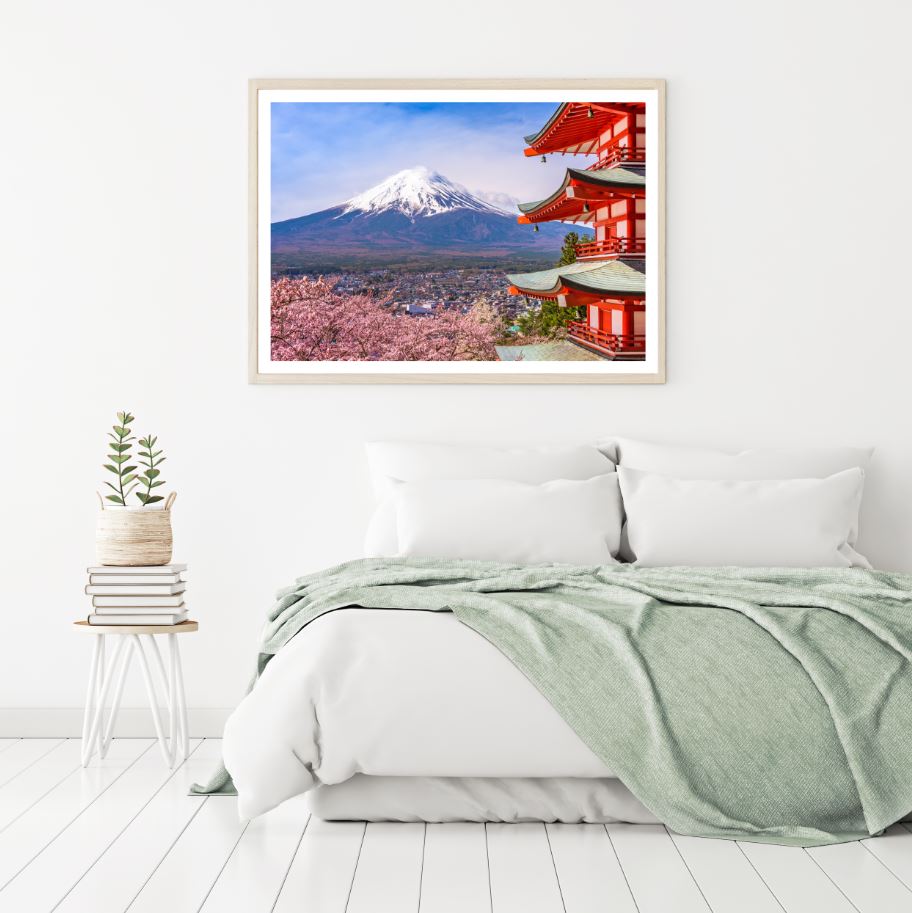 Palace & Mountain Scenery View Photograph Home Decor Premium Quality Poster Print Choose Your Sizes