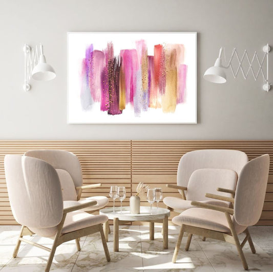 Colorful Abstract Paint Strokes Home Decor Premium Quality Poster Print Choose Your Sizes