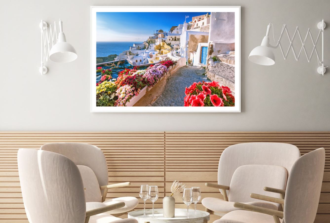 Flower Vases & Houses Photograph Home Decor Premium Quality Poster Print Choose Your Sizes