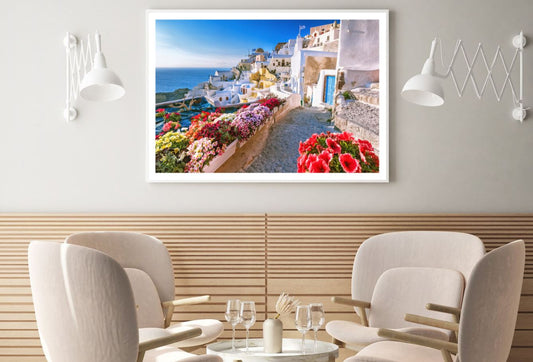 Flower Vases & Houses Photograph Home Decor Premium Quality Poster Print Choose Your Sizes