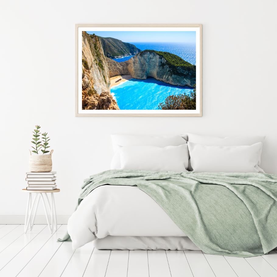 Sea Bay Aerial Scenery Photograph Home Decor Premium Quality Poster Print Choose Your Sizes