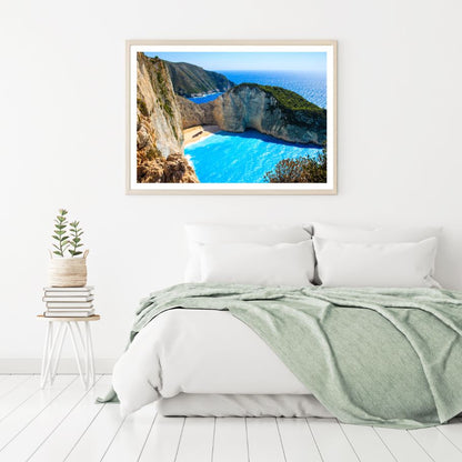 Sea Bay Aerial Scenery Photograph Home Decor Premium Quality Poster Print Choose Your Sizes
