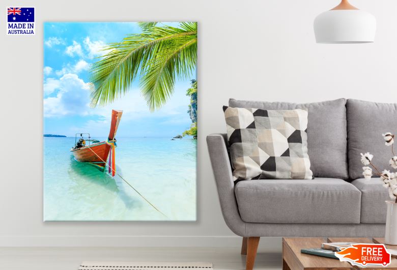 Boat on Stunning Sea Photograph Print 100% Australian Made