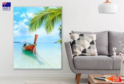 Boat on Stunning Sea Photograph Print 100% Australian Made