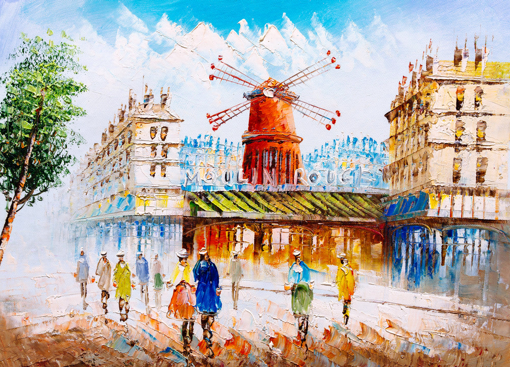 Beautiful painting Paris France Print 100% Australian Made