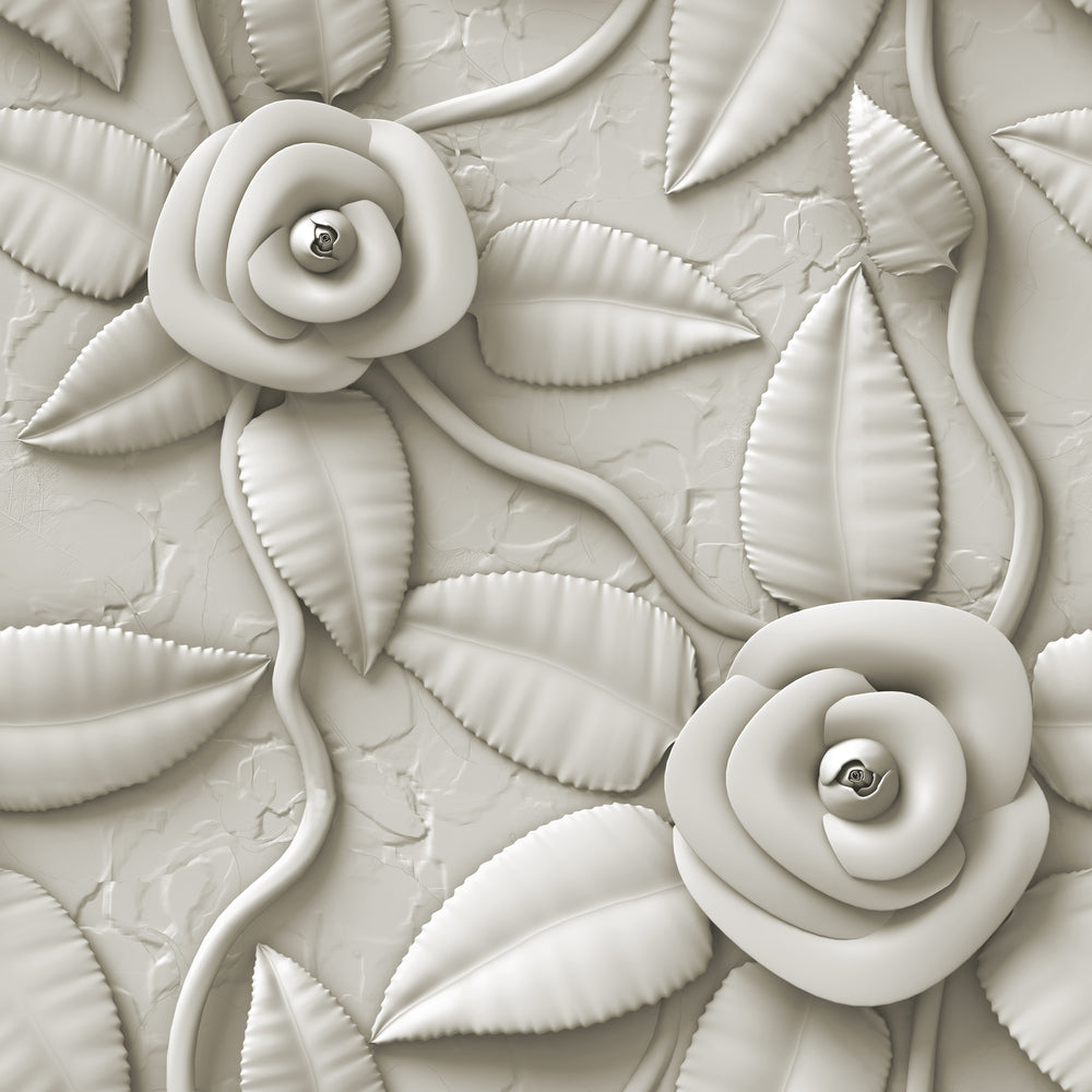 Square Canvas Floral 3D Sculpture Photograph High Quality Print 100% Australian Made